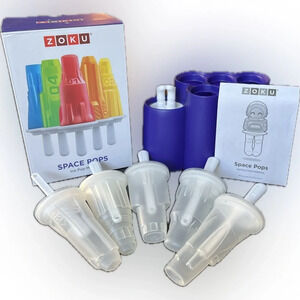 Zoey Space Pops Ice Pop Molds 5 Unique Rocket Molds 1 Astronaut Mold Sti…